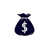 Money bag icon illustration isolated sign symbol. Money bag vector logo. Flat design