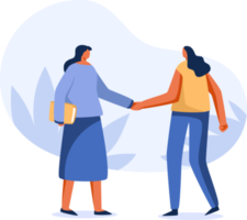 Shake hands, collaborate, cooperate or partnership and agreement. png illustration