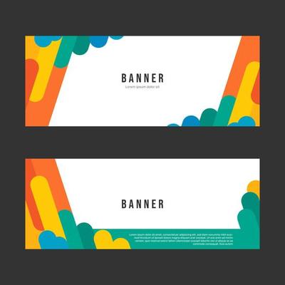 Minimal and simple banner design templates. - Vector.