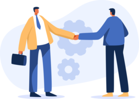 Shake hands, collaborate, cooperate or partnership and agreement. png illustration