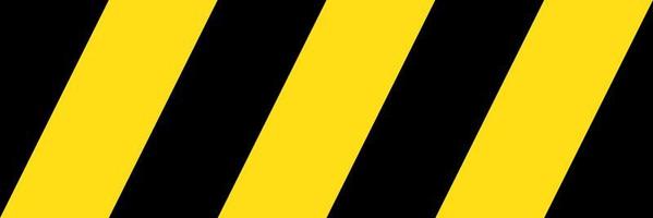 Yellow and black caution tape, barricade tape seamless striped pattern or texture. vector