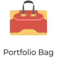 Trendy Portfolio Bag vector