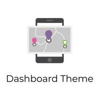 Trendy Dashboard theme vector