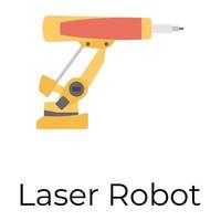 Trendy Laser Robot vector