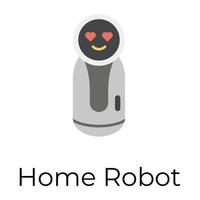 Trendy Home Robot vector