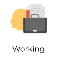 Trendy Working Concepts vector