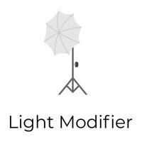 modificador de luz de moda vector