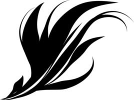 Calligraphic swirl element vector