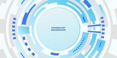 Abstract portal digital Technology Futuristic concept blue color cyber energy network background vector