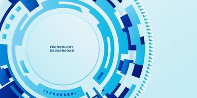 Abstract portal digital Technology Futuristic concept blue color cyber energy network background vector