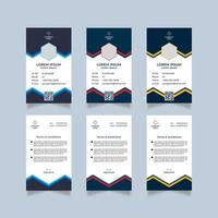 Creative and modern id card template design vector