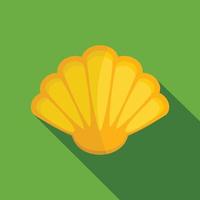 Nice shell icon, flat style vector