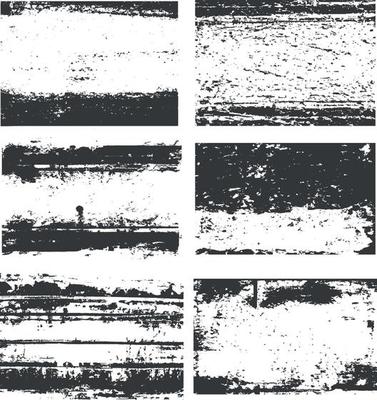 Set of Grunge Overlay Background