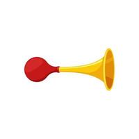 Signal horn .Rubber klaxon trumpet vector