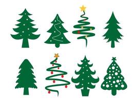 Christmas decorated tree graphic vector
