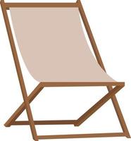 silla escandinava de moda sobre un fondo blanco. cómodo sillón y elegante taburete incluidos. muebles simples y de moda. ilustración vectorial silla de camping vector