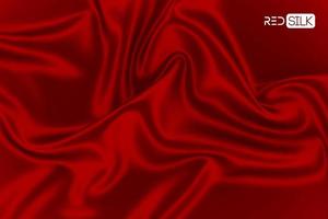 Red silk fabric texture Royalty Free Vector Image