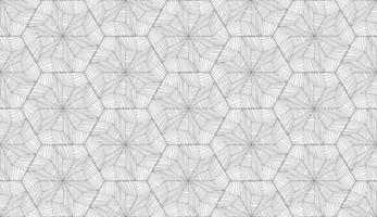 Lines hexagonal pattern in abstract style on white background. Monochrome print vector stripe pattern. Hexagon pattern seamless repeat swatch. Abstract geometric ornament.