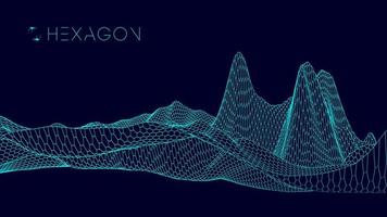fondo de tecnología hexagonal. antecedentes médicos de tecnología futura. tecnología informática de redes sociales globales. ciencia biomédica eps 10. vector