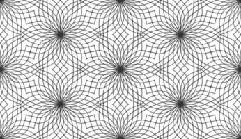 Retro abstract seamless vector pattern on white backdrop. Vector stripe pattern decorative print concept. Floral seamless abstract art background vector.