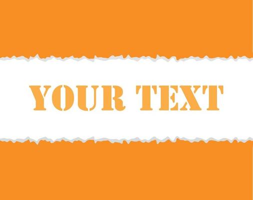 Abstract orange background torn paper for banner design. Modern background design. Colorful background. Vector collection, texture. Banner cover design.