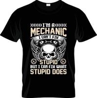 Mechanic t-shirt design, Mechanic t-shirt slogan and apparel design, Mechanic typography, Mechanic vector, Mechanic illustration vector