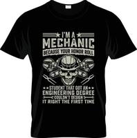 Mechanic t-shirt design, Mechanic t-shirt slogan and apparel design, Mechanic typography, Mechanic vector, Mechanic illustration vector