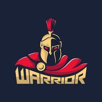 spartan warrior logo facing forward vector