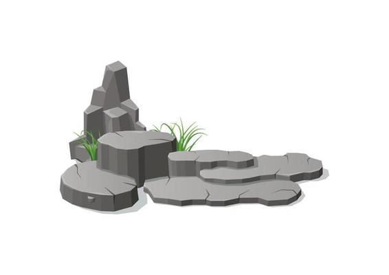 Illustration of grey stone