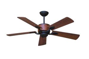 Electric ceiling fan isolated. photo