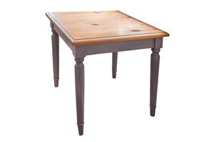 Wooden table isolated. photo