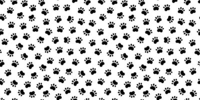 Seamless dog pattern with paw prints. Cat foots texture. Pattern with doggy pawprints. Dog texture. Hand drawn vector illustration in doodle style on white background