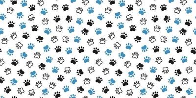 patrón de perro sin costuras con huellas de patas. textura de patas de gato. patrón con huellas de perros. textura de perro ilustración vectorial dibujada a mano en estilo garabato sobre fondo blanco vector