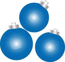 christmas ball blue gradient on black background merry christmas vector