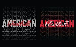 American football t shirt design vector