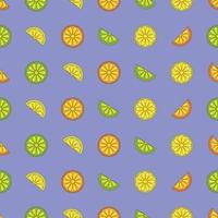 Seamless pattern with juicy citrus