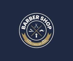 Creative Barber Shop Logo Design Template