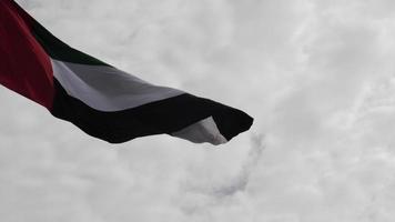 drapeau des émirats arabes unis, capitale des émirats arabes unis, abu dhabi, émirats arabes unis video