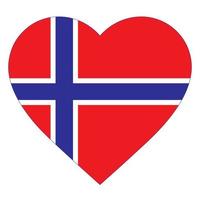 Norway vector design of love symbols. Eps10 Vector Illustration