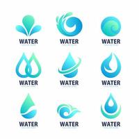 Set Of Water For Business Company vector