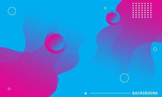 papel tapiz geométrico creativo color azul y rosa. composición de formas de gradiente de flujo de fluido de moda. aplicable para tarjeta de regalo, afiche, página de inicio, ui, ux, libro de portada, baner, redes sociales. eps10 vector