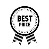 Best price icon. Best price guarantee badge. Great price label icon. Flat style vector. vector