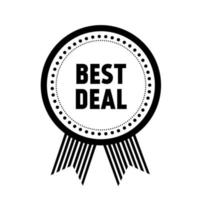 Best deal badge icon. Best deal banners, badge, sticker, sign, tag. Best offer. Modern style vector illustration.
