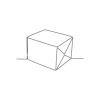 Vector illustration of packed boxes with gifts drawn in line art style