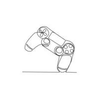 Game joystick vector illustration drawn in line art style