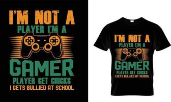 I'm not a Player I'm a...T-shirt design vector