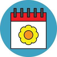 Calendar Filled Icon vector