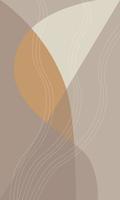 Ilustración de vector de fondo de arte de potrait marrón abstracto