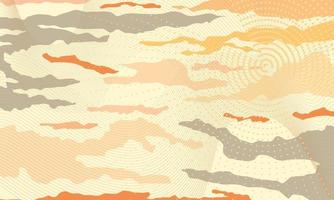 abstract banner army soft art with wave effect vector illustration