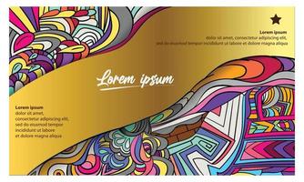 vector colorful abstract template, banner decoration element illustration